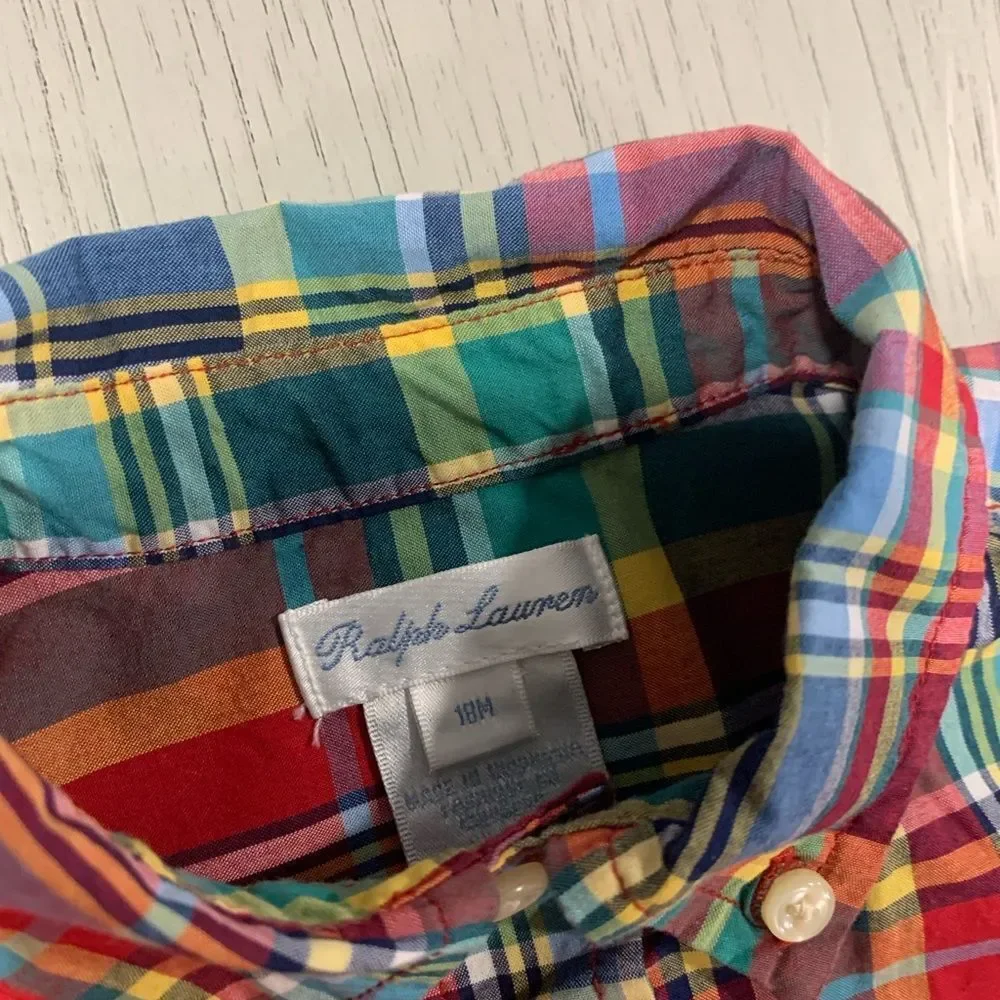Ralph Lauren Kids Multicolor Plaid Button-Down Shirt Boys